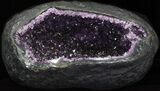 Deep Purple Amethyst Geode - Top Quality #30923-1